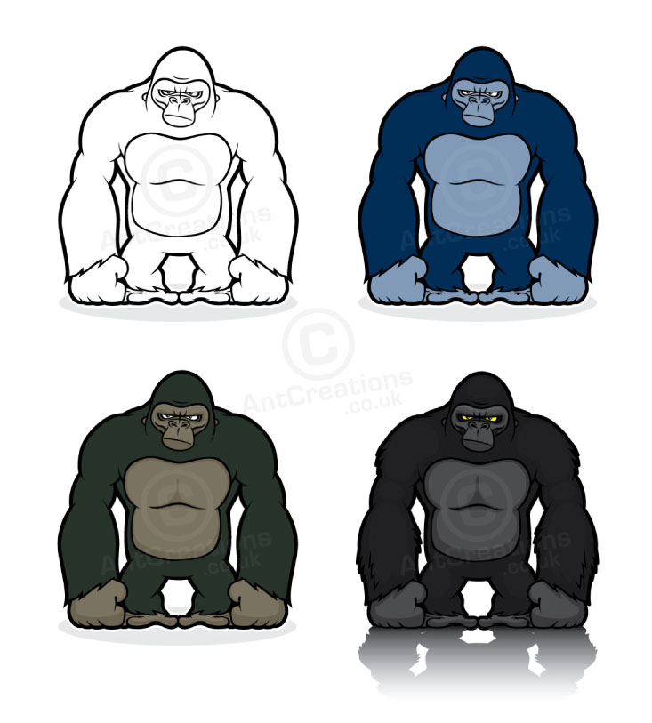 Gorilla Tubs — Vector Illustrator | Cartoons | Characters | Graphic Designer