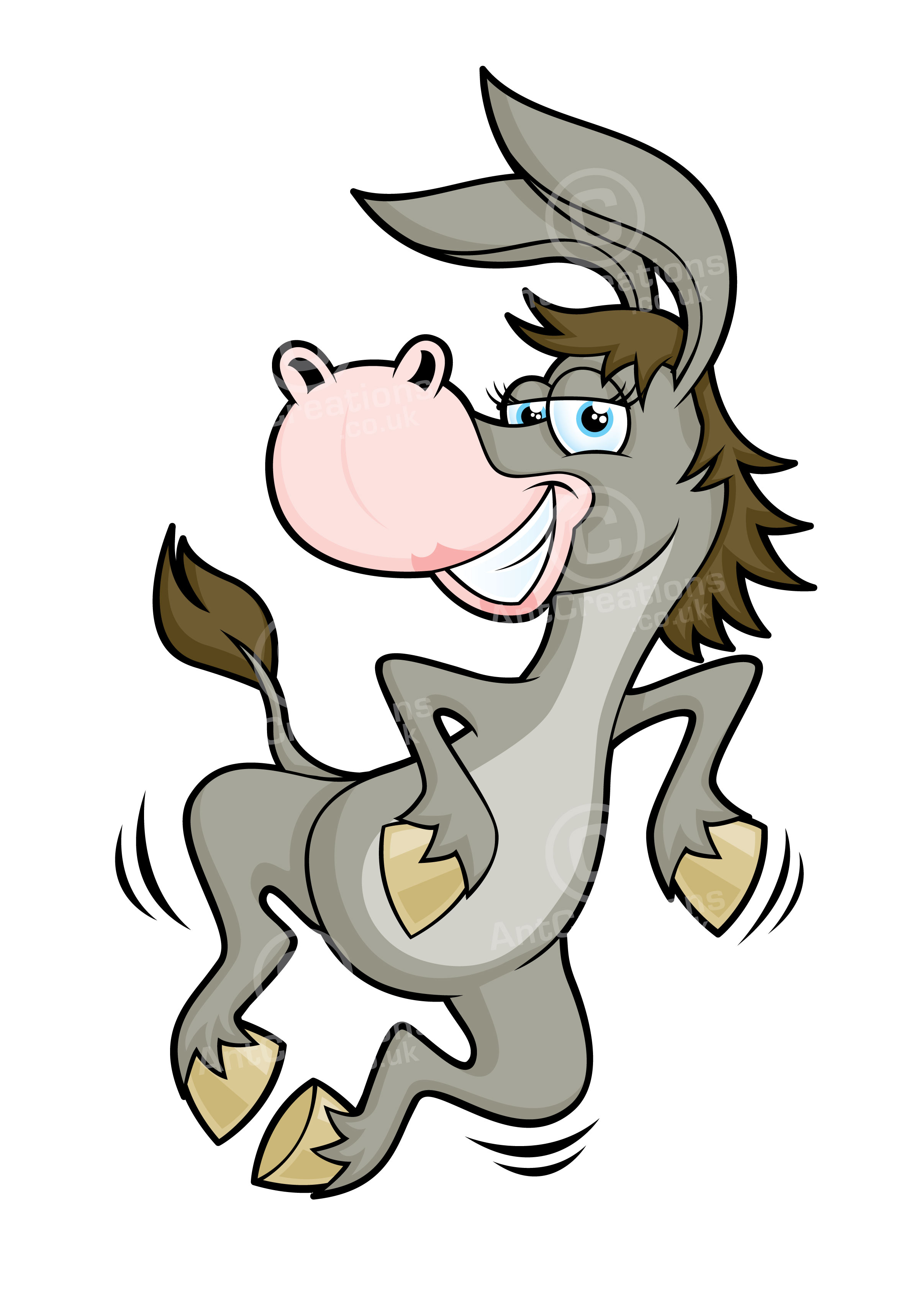 Dancing Donkey — Vector Illustrator | Cartoons | Characters | Graphic ...
