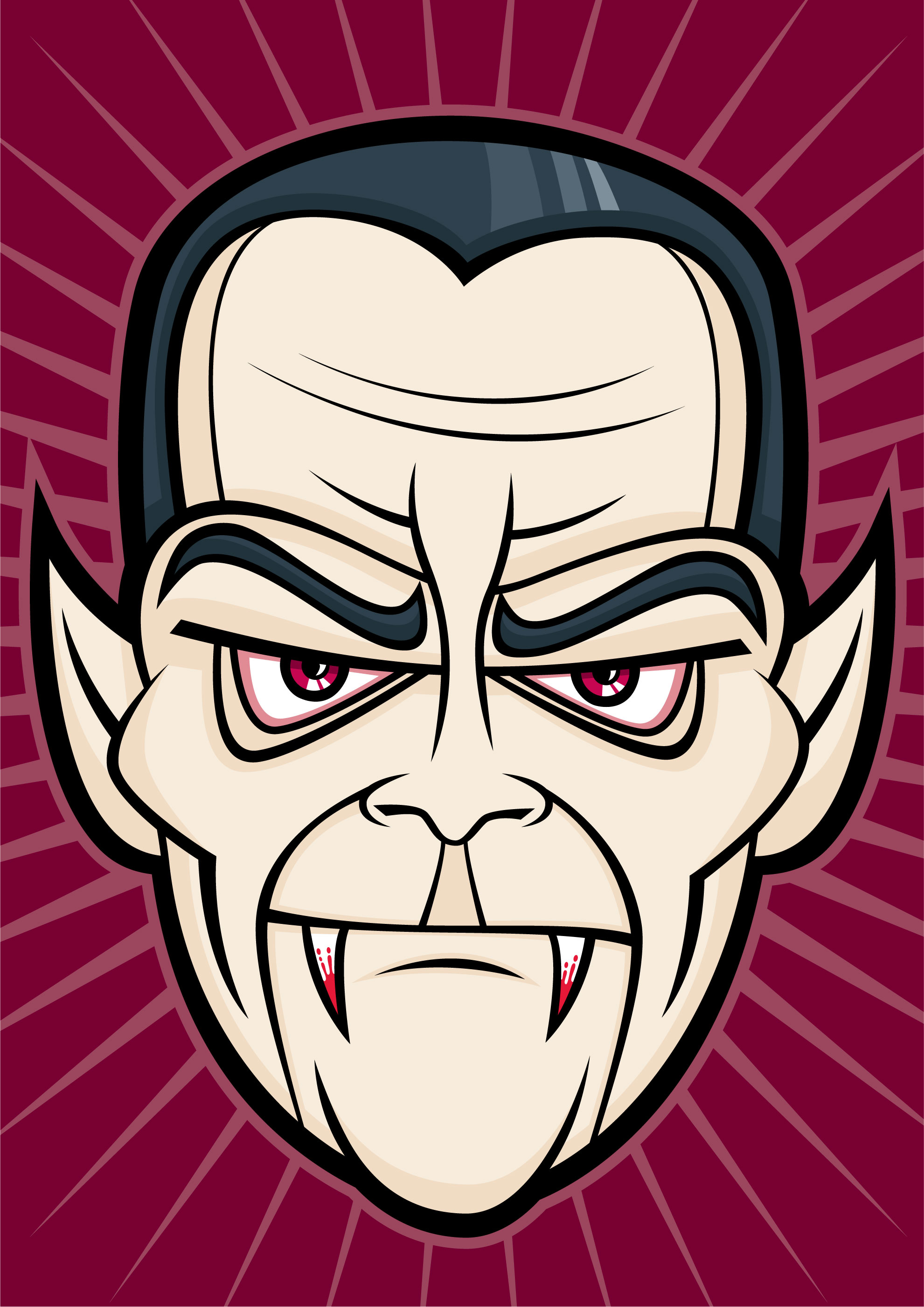 Scary Halloween Monster Faces — Vector Illustrator | Cartoons