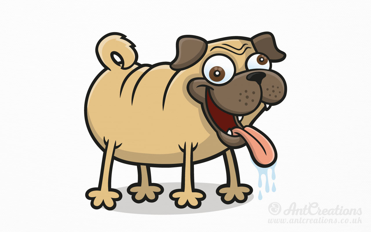Pug Life Dogs — Vector Illustrator | Cartoons | Characters | Graphic  Designer