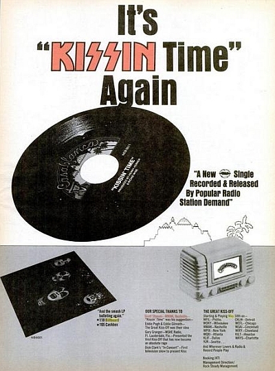  Billboard ad promoting "Kissin' Time" single