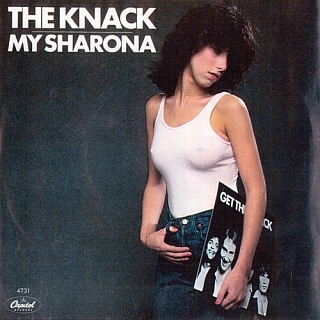 "My Sharona" picture sleeve featuring the real Sharona.