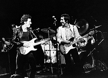 Bruce Springsteen on stage with The Knack.