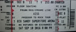 2016 ticket stub