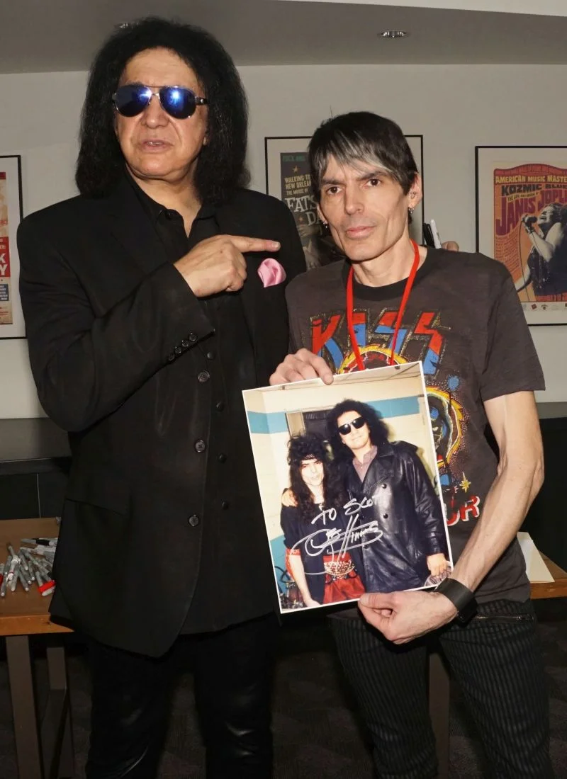 Gene and myself. I'm holding a pic we'd taken together 30 years ago.