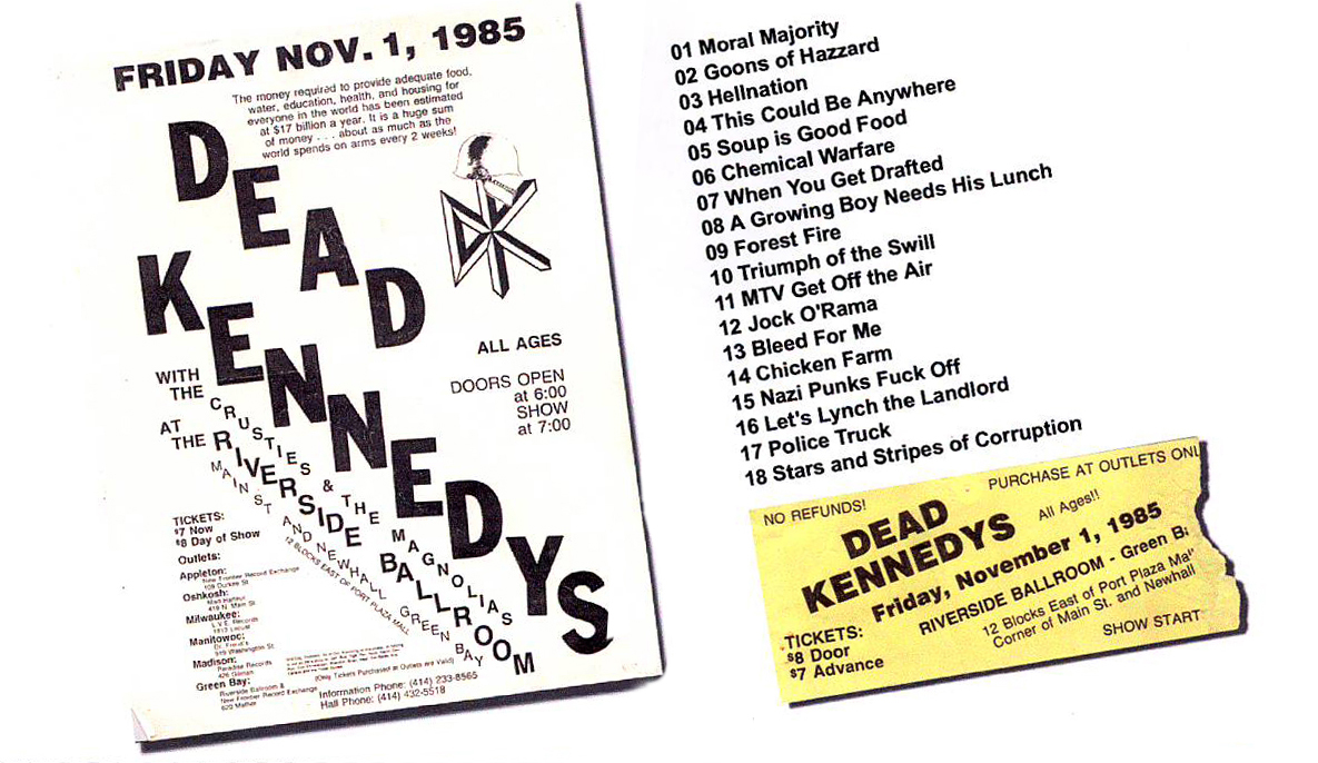 Dead Kennedys - Green Bay, WI 1985