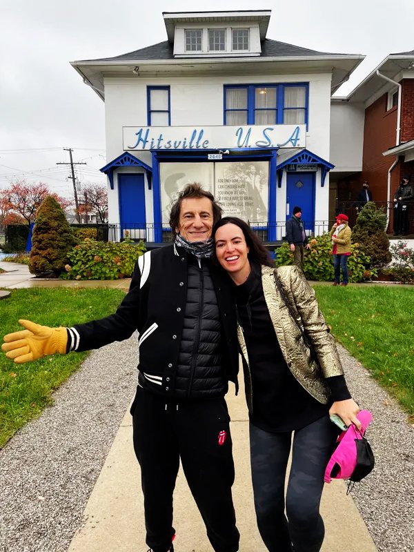  Ronnie Wood at the Motown Museum (Instagram) 
