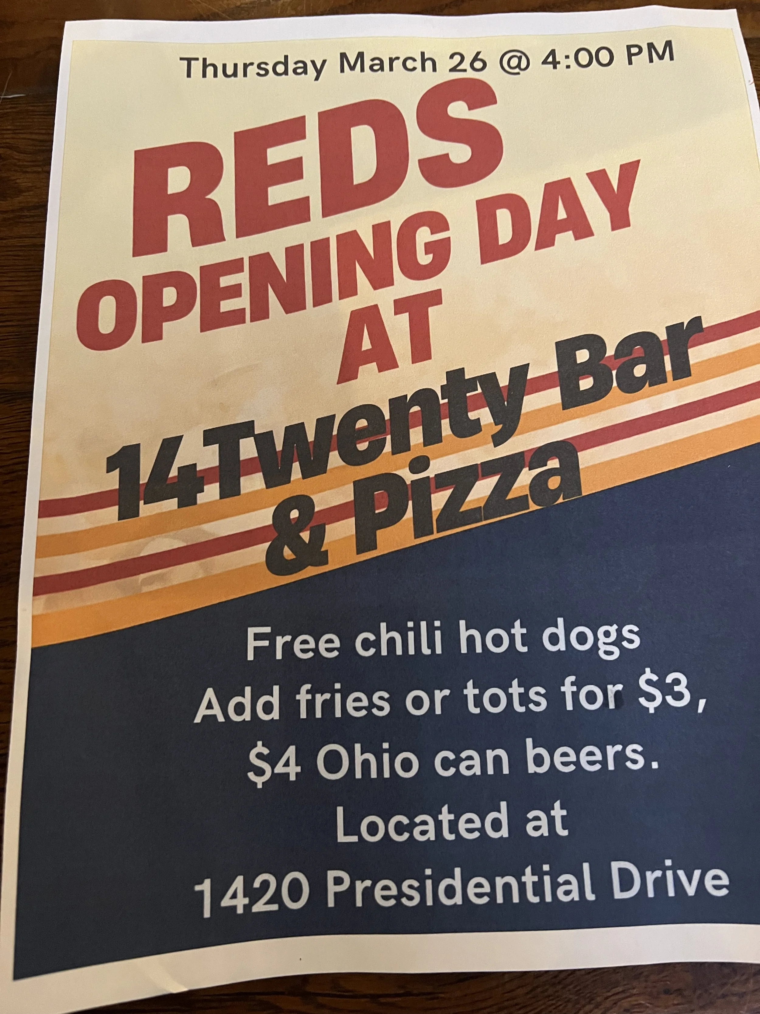 A Thought  On Every MLB Team and A Reds/Guardians Opening Day Party!