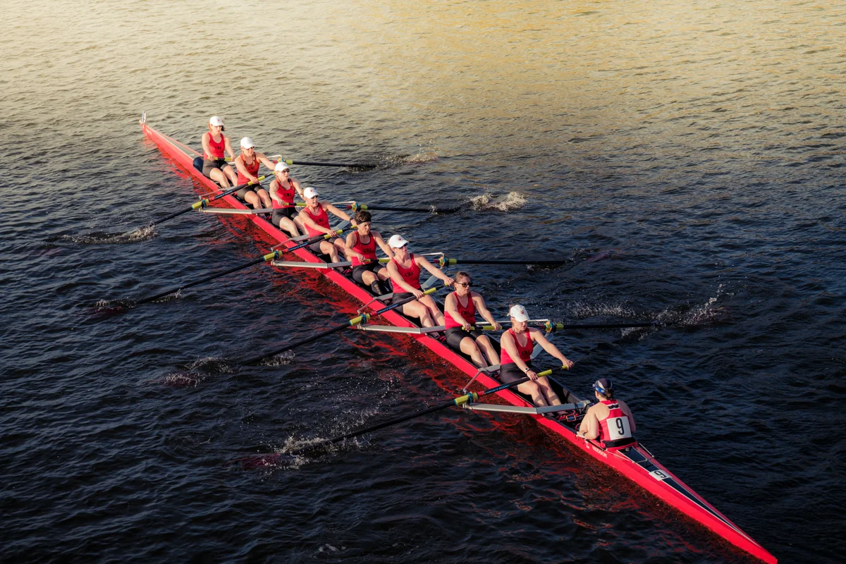 The CRI Competitive Women’s Team in action at the Head of the Charles, Boston, October 21, 2017