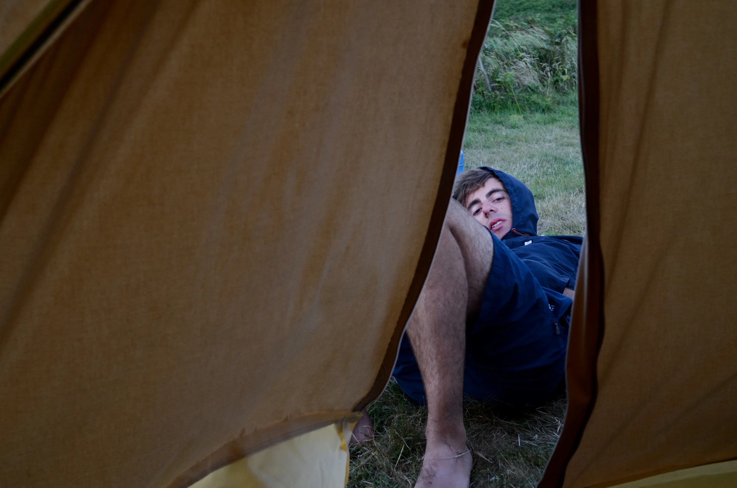 Looking through the canvas, Sam.