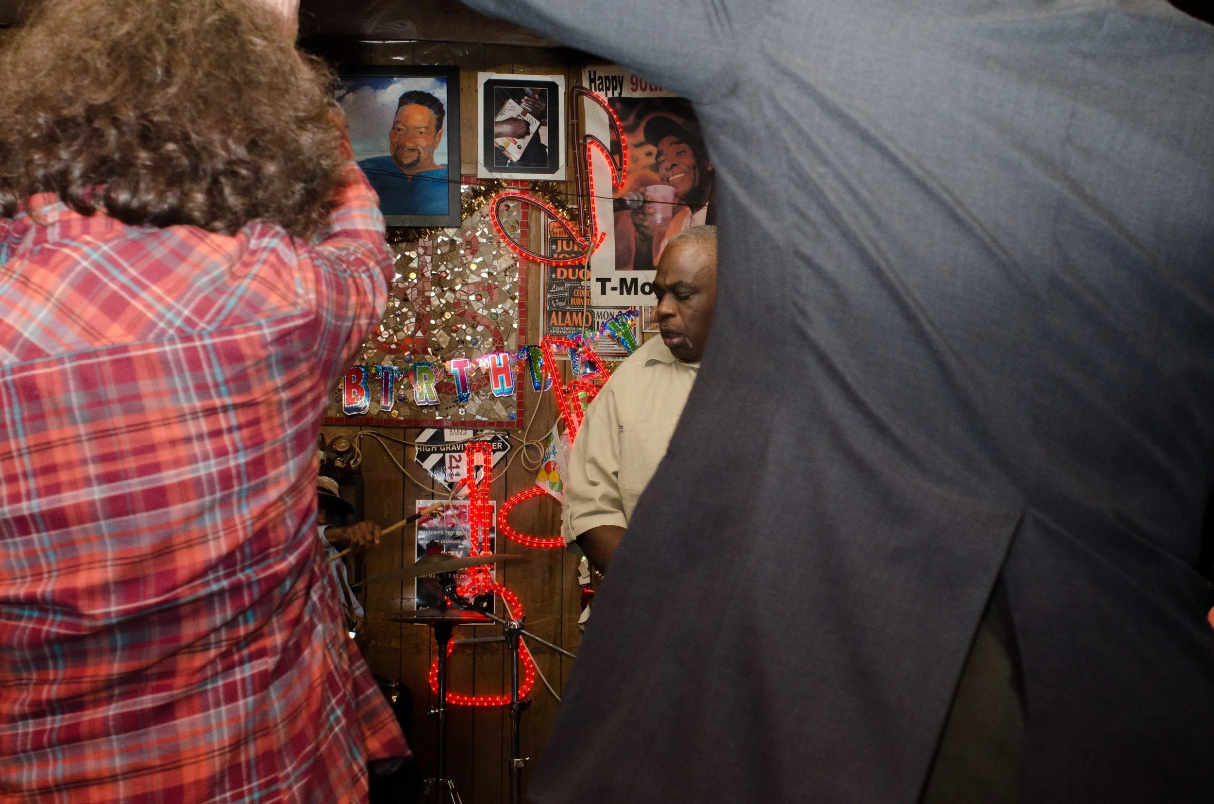 Dancing to Terry 'Big T' Williams, Red's Blues Club, Clarksdale, MS 