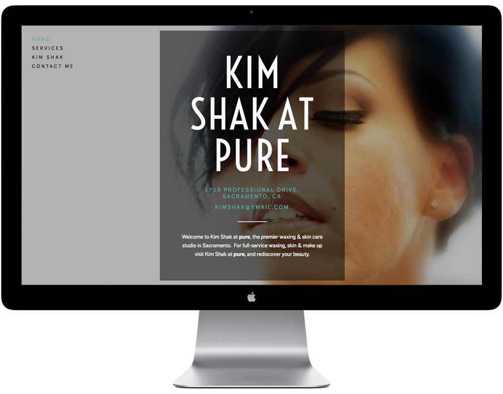 Kim Shak // Rebrand // Website