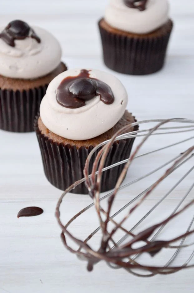 J'Mocha Fudge Cupcakes