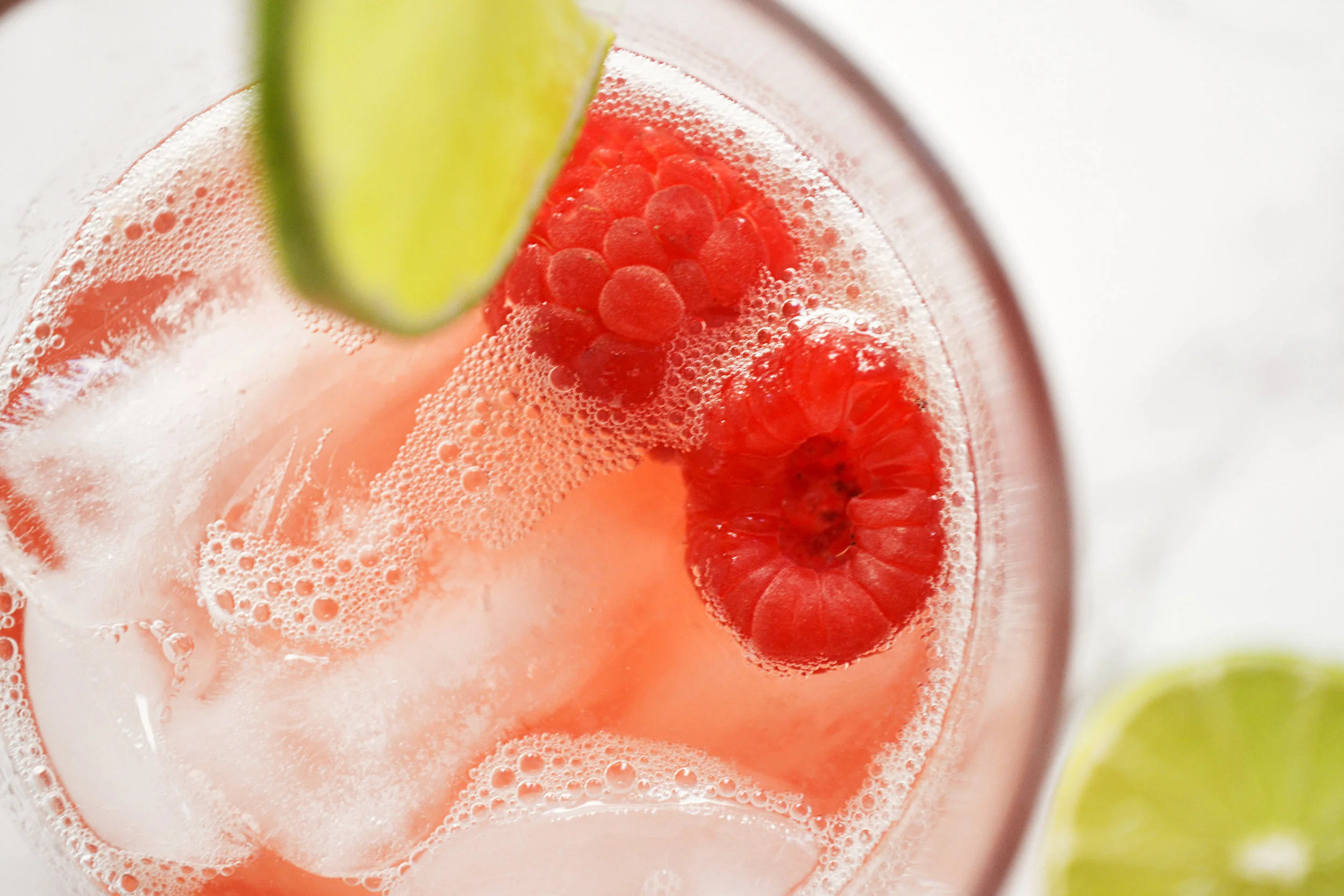 Raspberry Lime Sparkler
