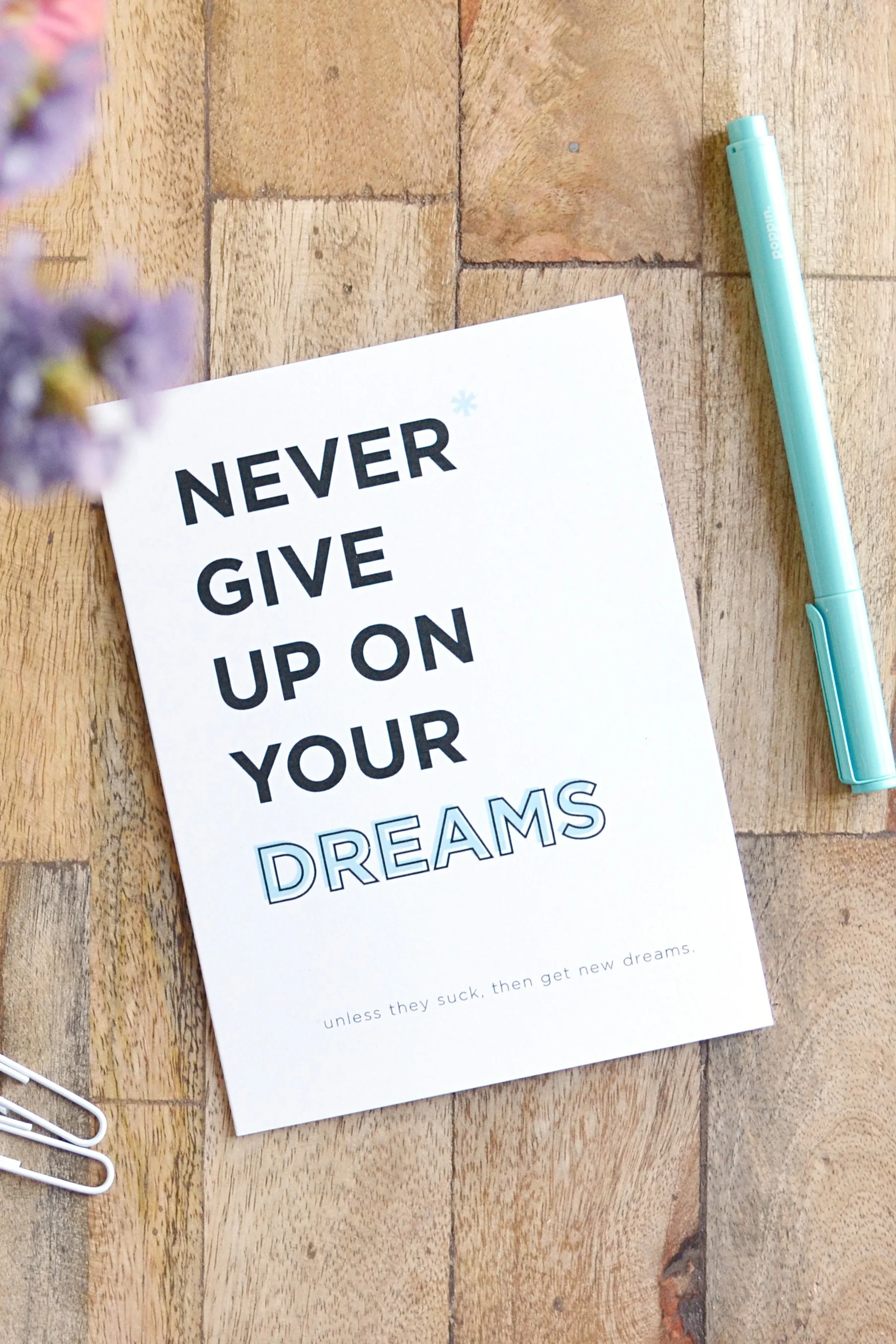 Your Dreams Suck // Everyday Card