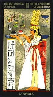 High Priestess in the Nefertari Deck