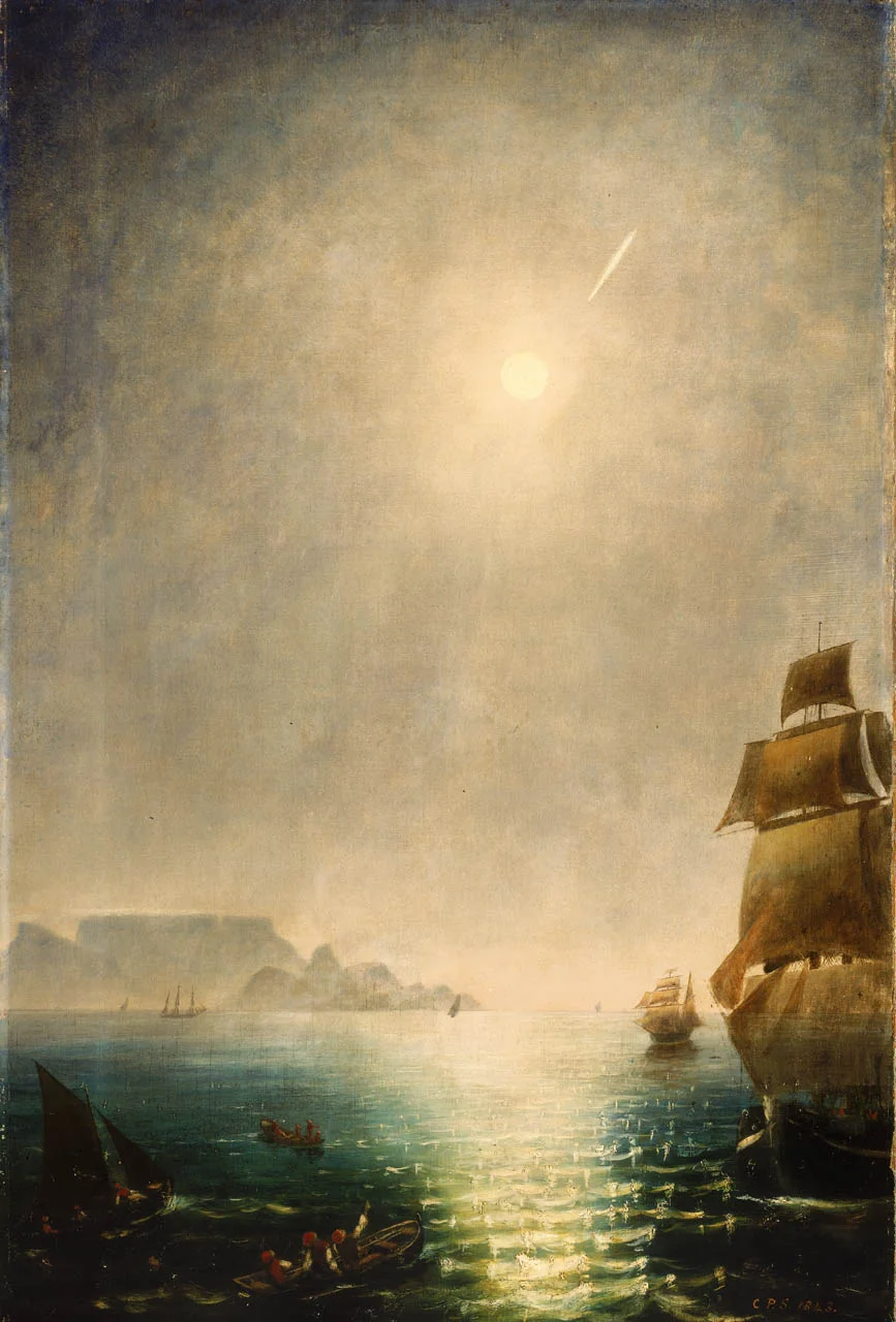 Daylight View over Table Bay Showing the Great Comet of 1843, by Charles Piazzi Smith