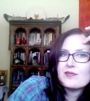 August: Video-recording astrology readings in my office for shows like Witches & Wine