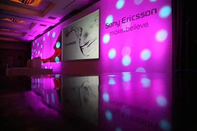 pink Sony wall