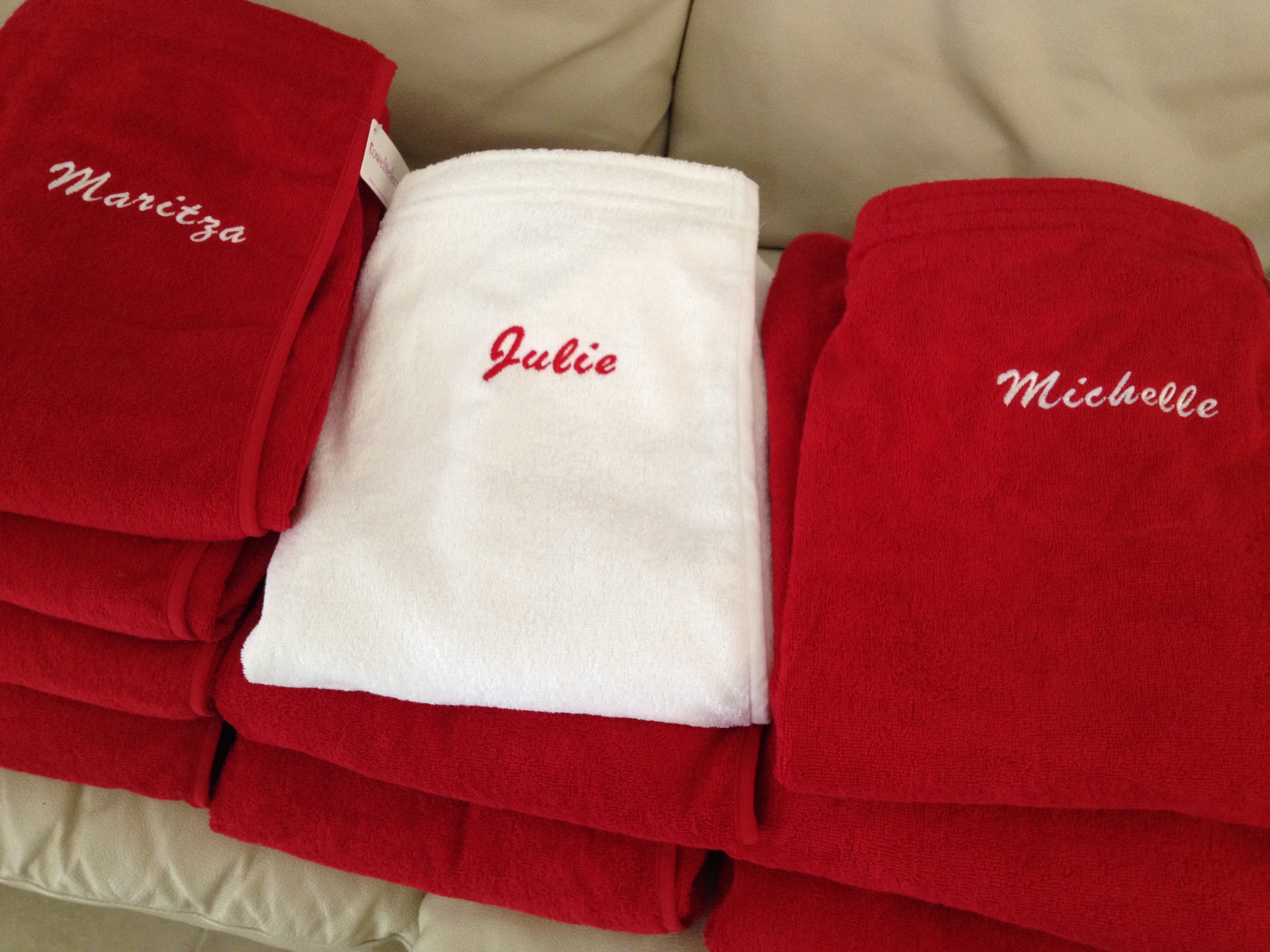 Wedding towels and linens
