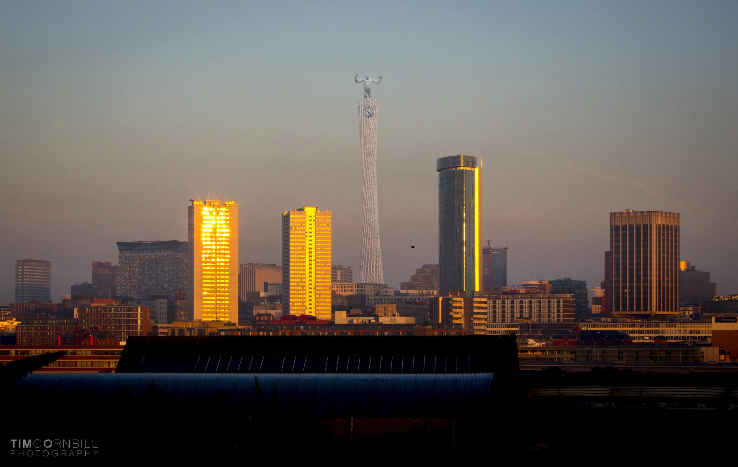 King Kong's Clock Tower will rise above the skyscrapers of Birmingham city centre