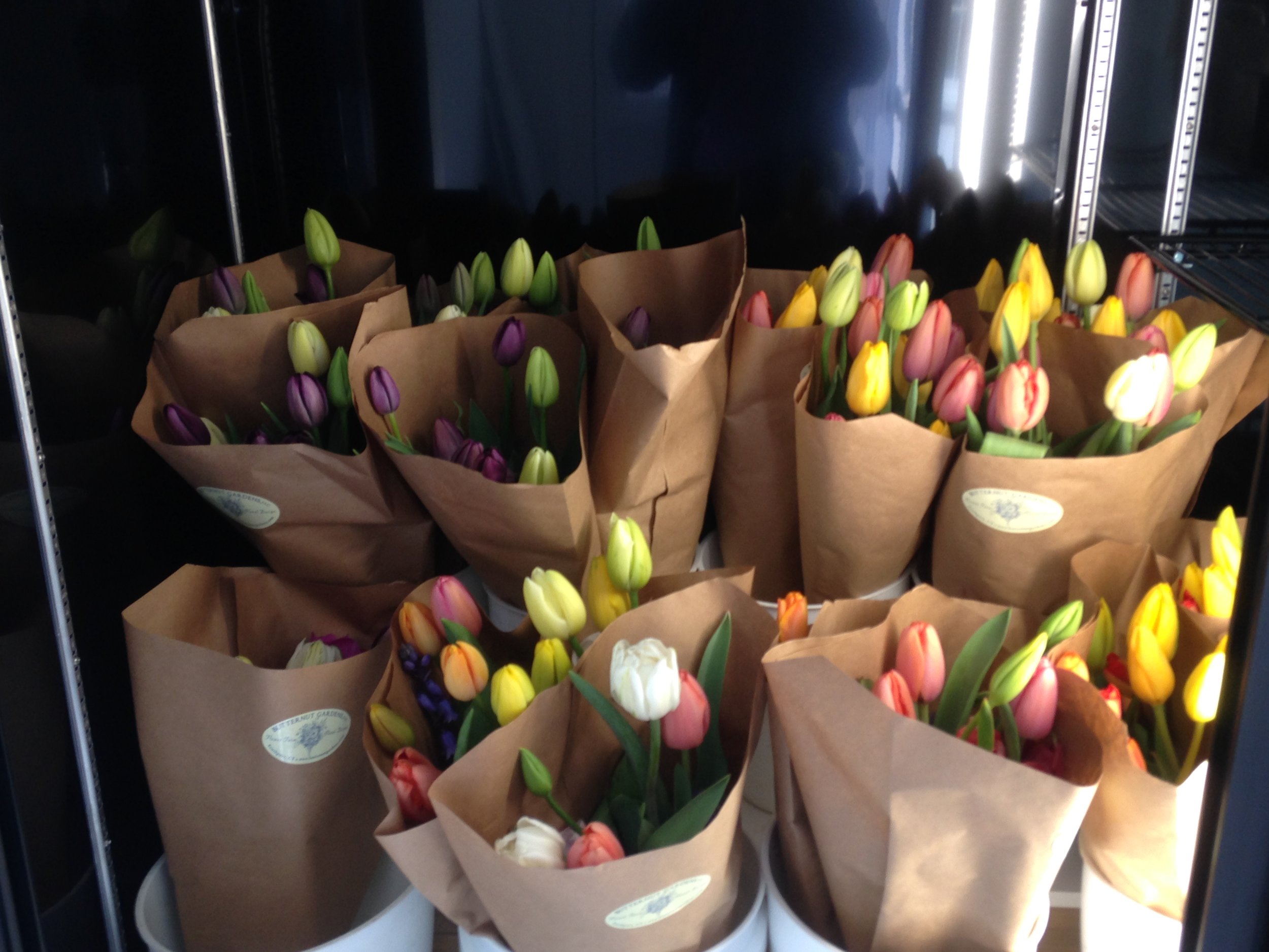 Mixed bouquets, straight bunches, and flowers in vases are all available.