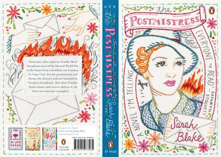 The Postmistress, 2016, book cover (front / back / spine) Penguin Books (UK)
