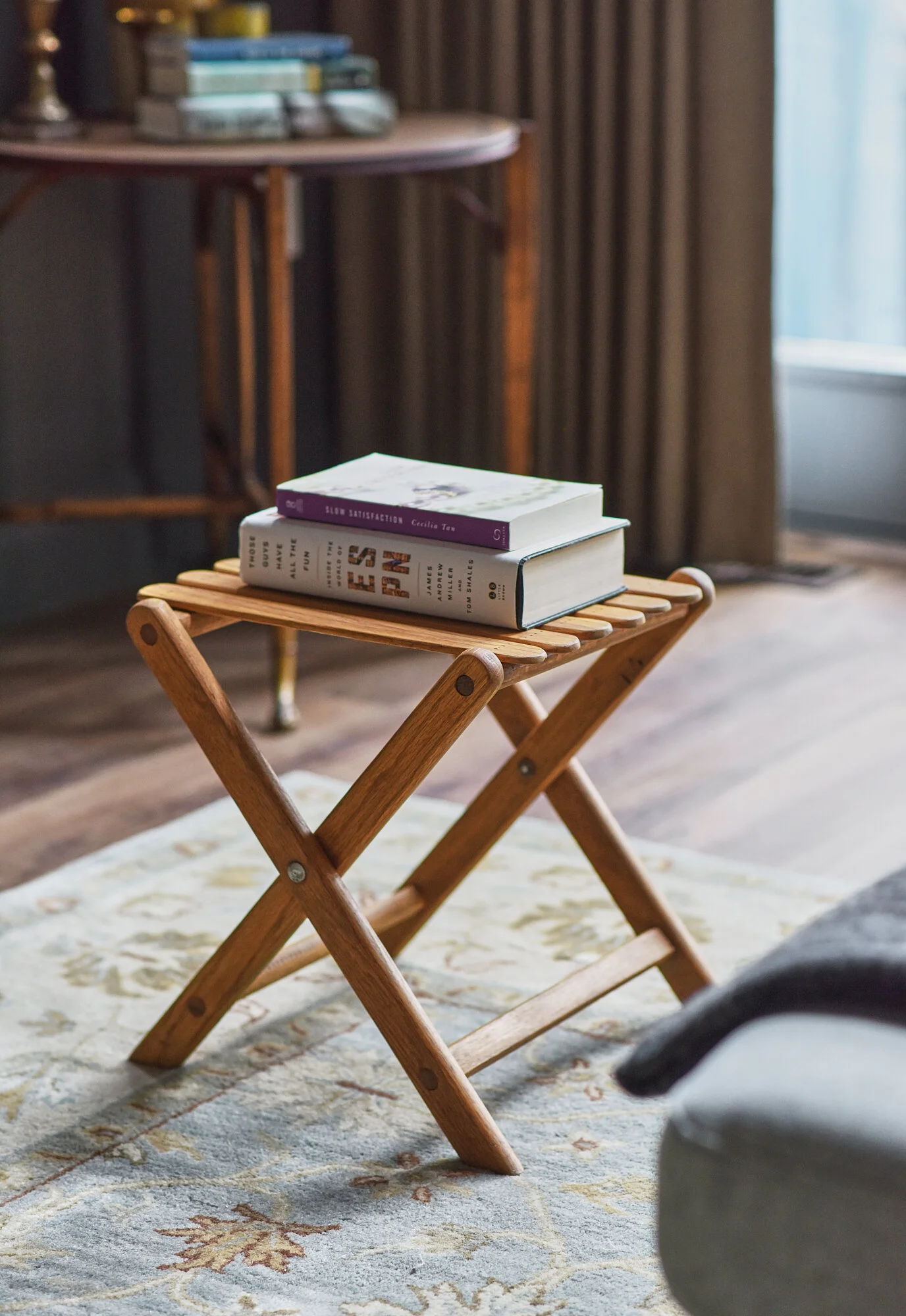 IN-HOUSE WORKSHOP: Refinished vintage folding stool