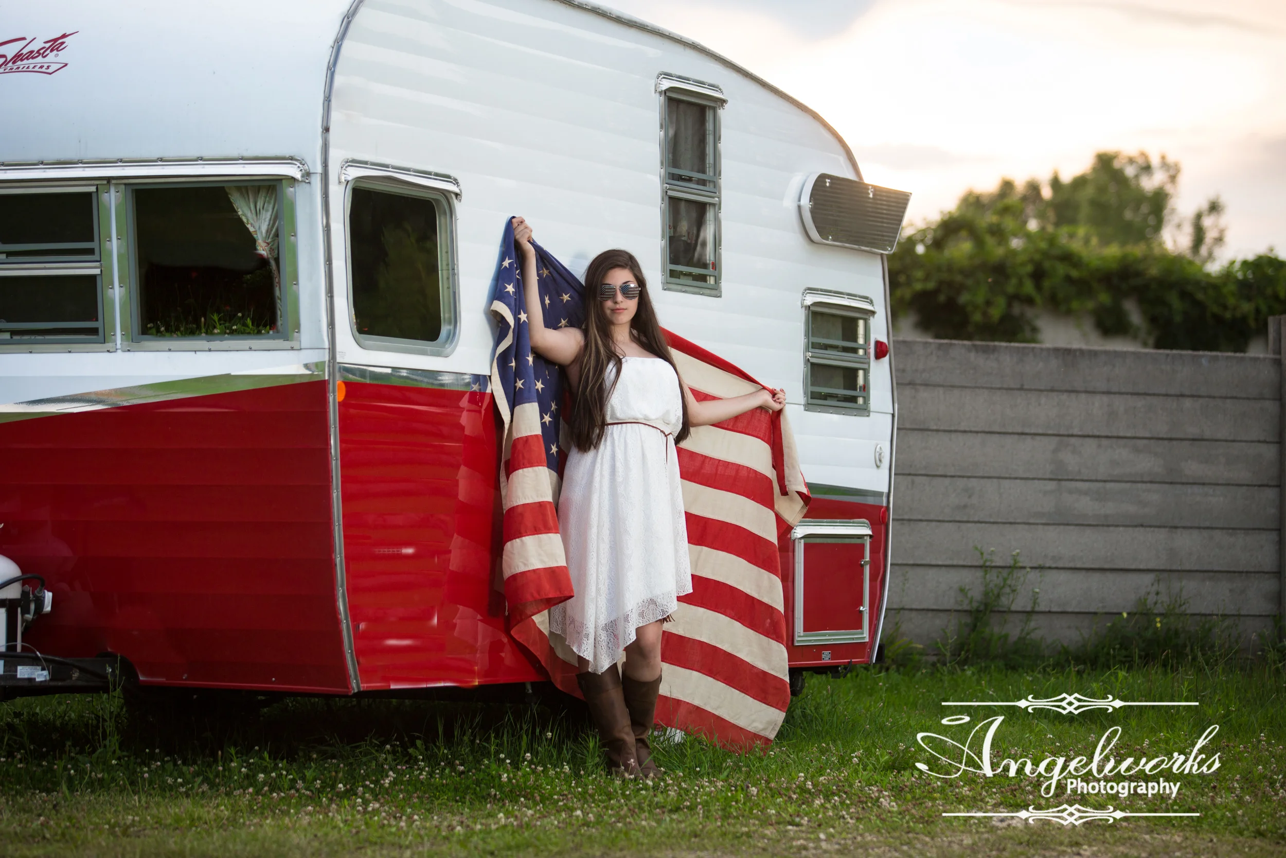 Portage Michigan Senior Photographer:  Red, White and Blue!