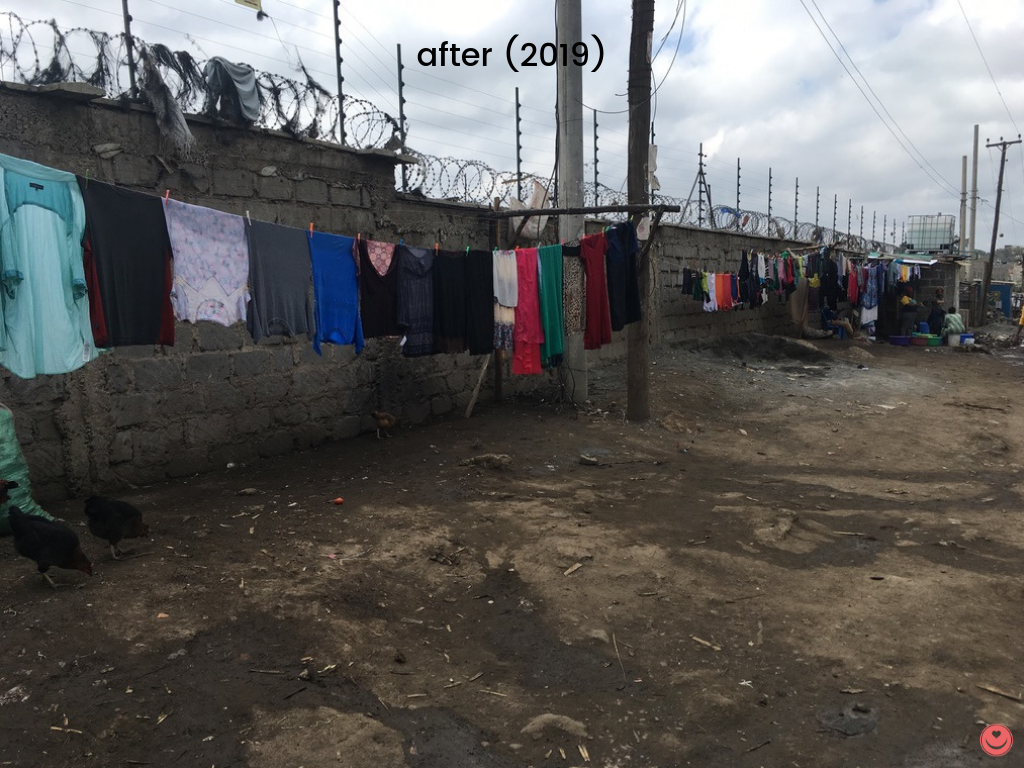 After Malezi clean-up efforts, 2019.