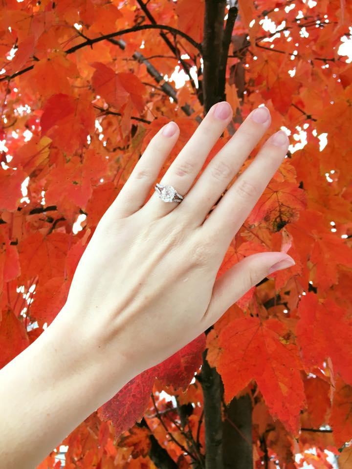 SOLD - Gorgeous 2.03 carat oval cut diamond set in a diamond and white gold setting. 