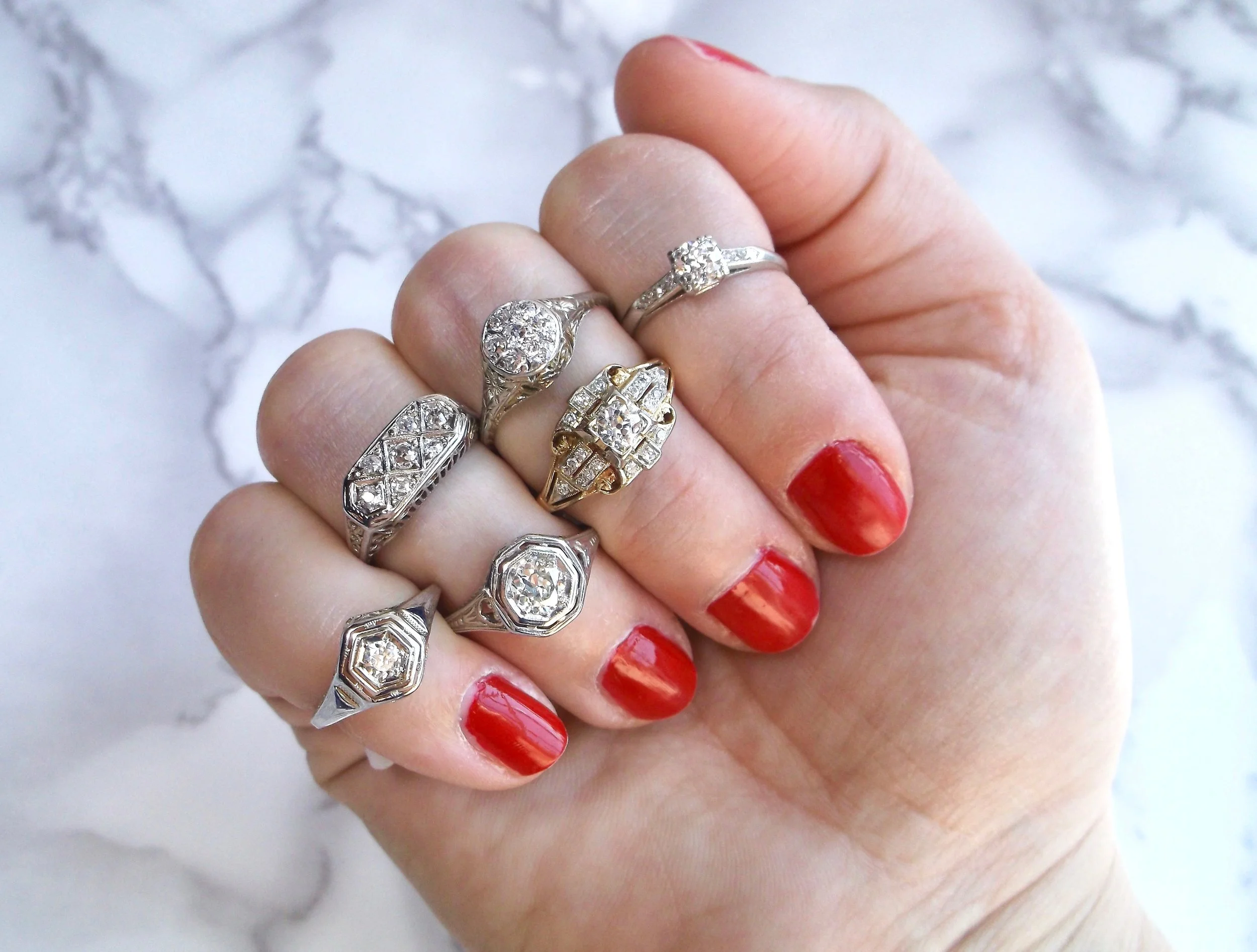 These Art Deco beauties pack a punch with their look, but not with their price! Shop all of these diamond rings HERE. 