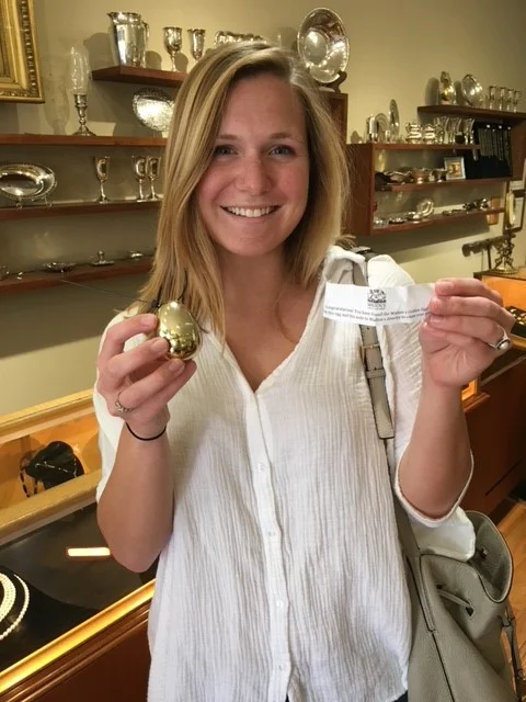 Congratulations to Sarah, our Golden Egg finder!