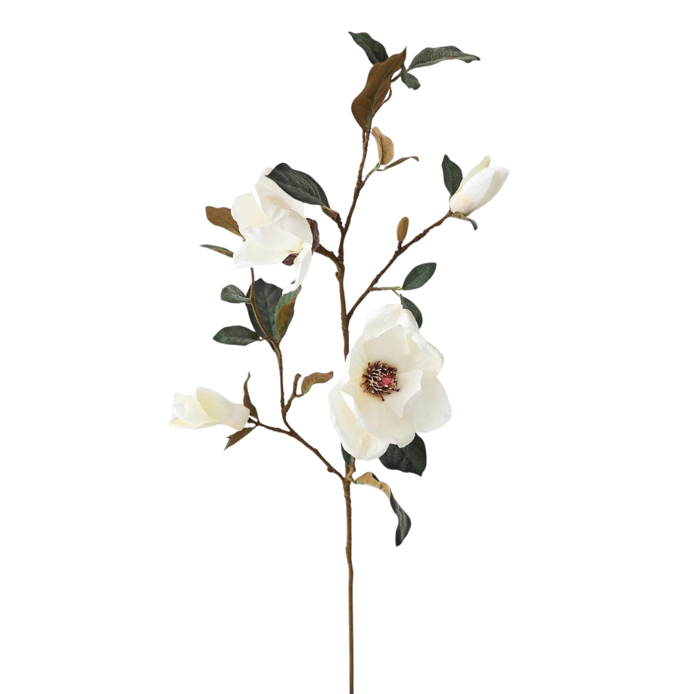 Faux Magnolia Stems