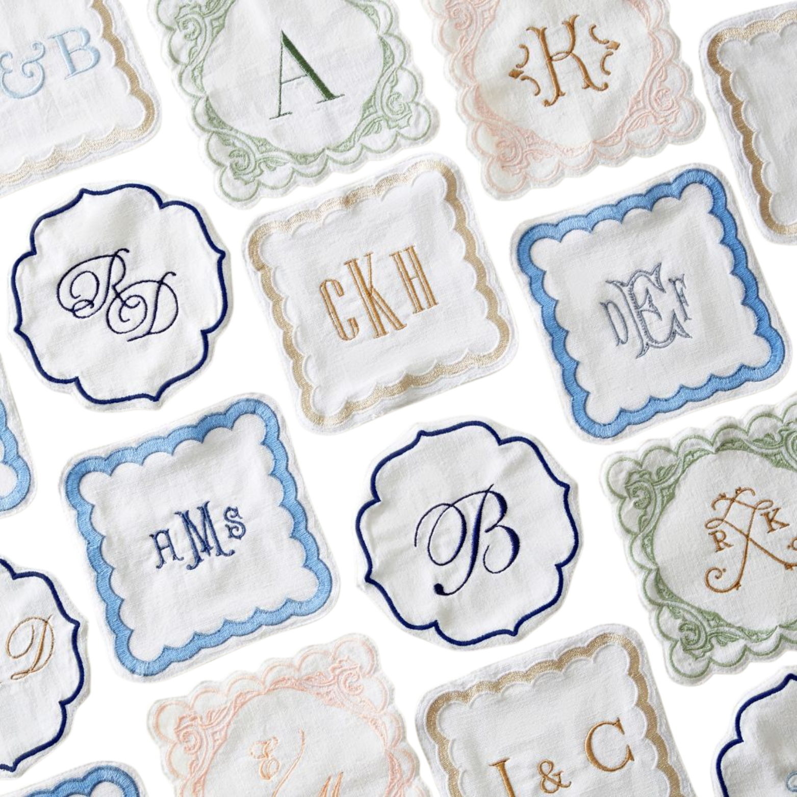 Monogrammed Cocktail Napkin