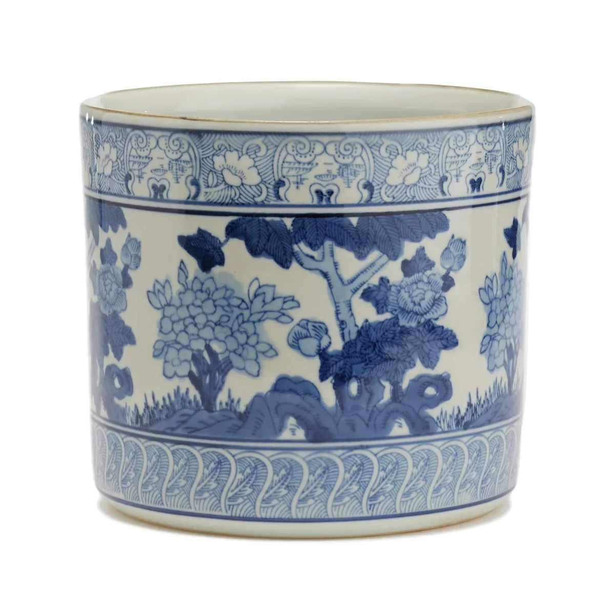 Blue &amp; White Planter
