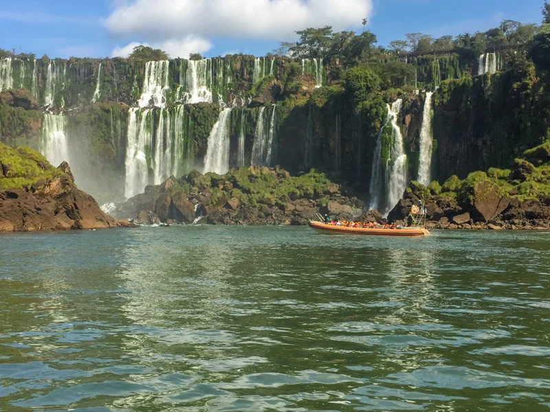 Iguazu Falls from the river