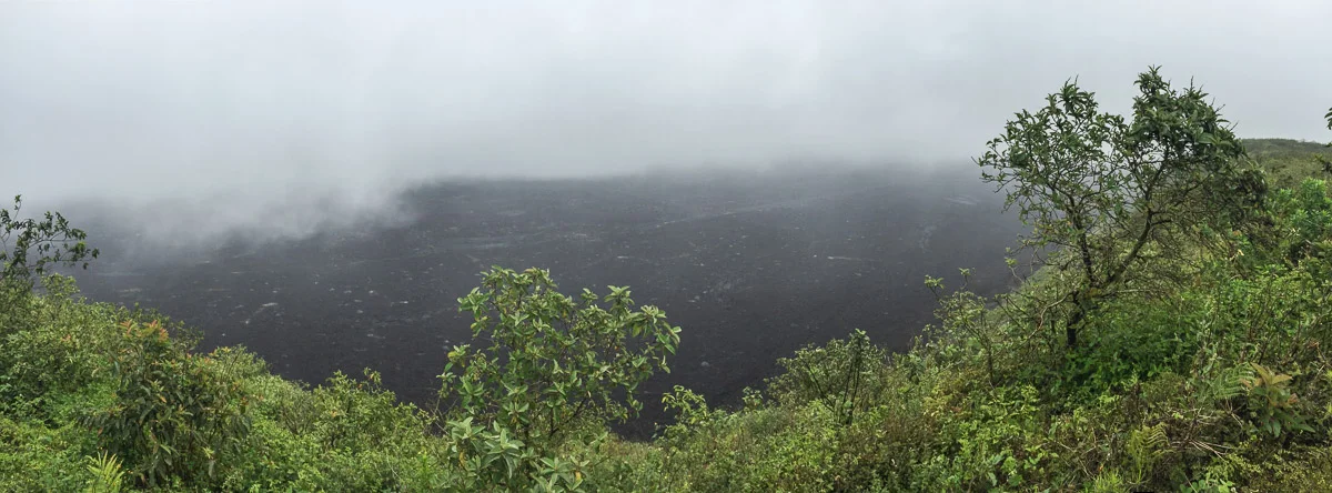 Glimpse of the volcano