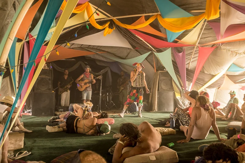 Chilling out at Camp Reverbia