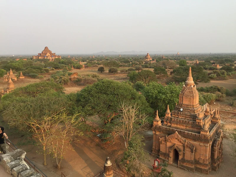Temples as far as the eye can see.