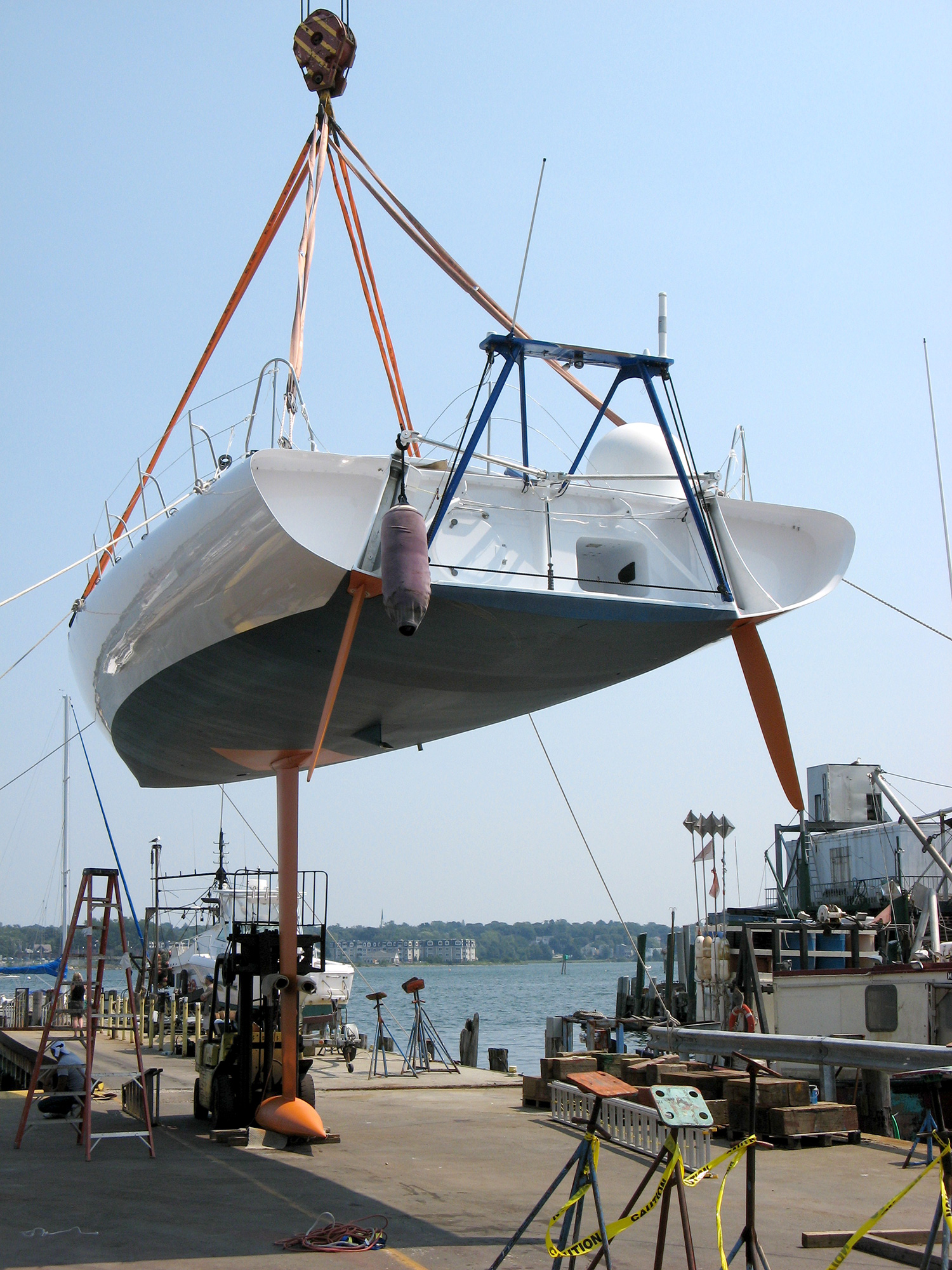  The keel installed after the refit. 