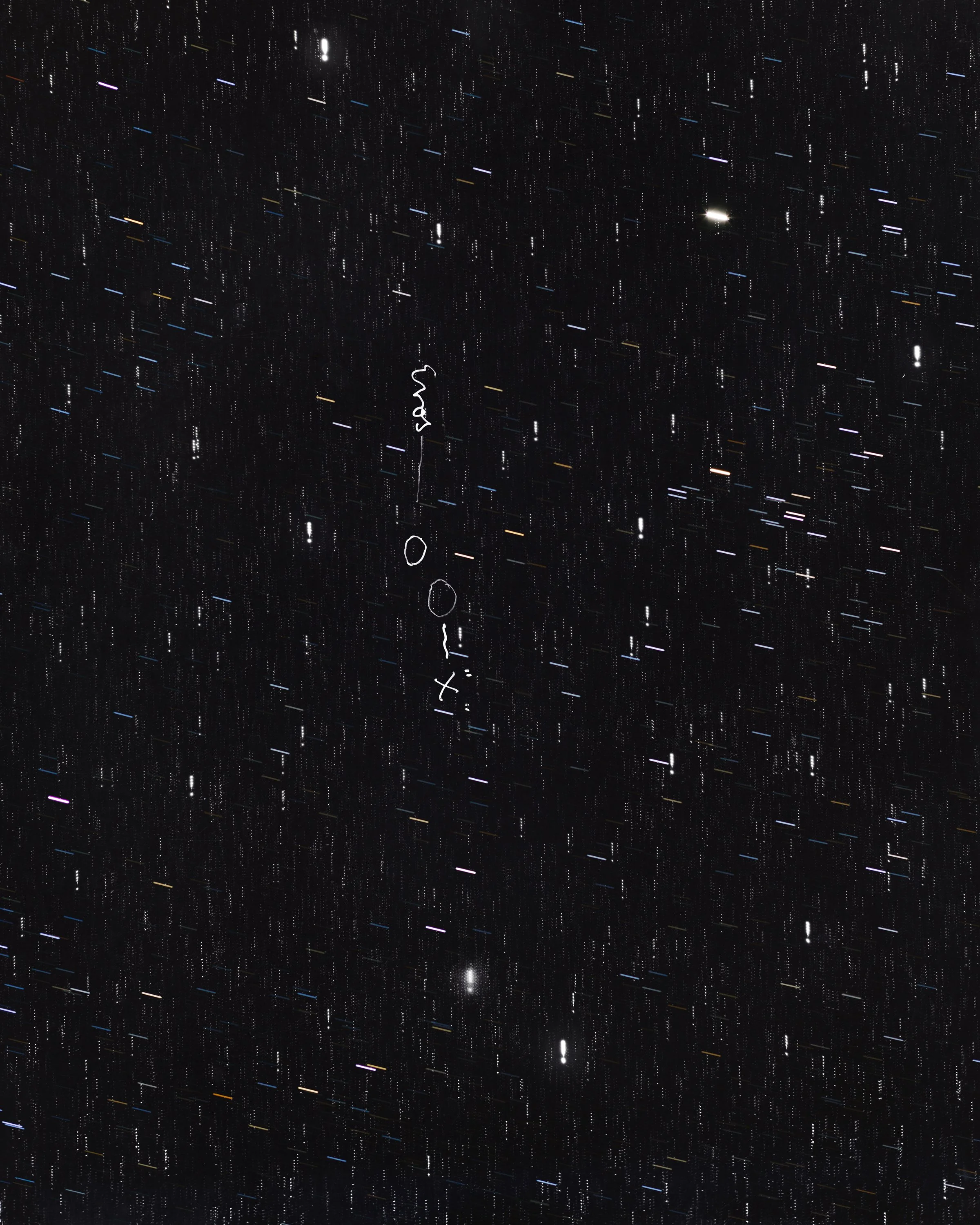 Night Studio: Obscure Traces (for Margaret Burbridge); 04/26/1903 + 04/26/2025 
Pigment print on rice paper 36" x 45"