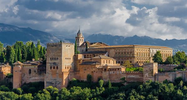 Alhambra Palace in Granada, Spain