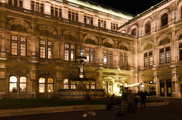 The Opera House, at night