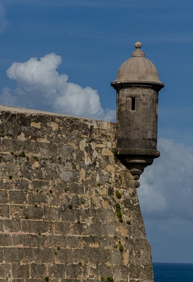 View of castillo from Paseo del Morro