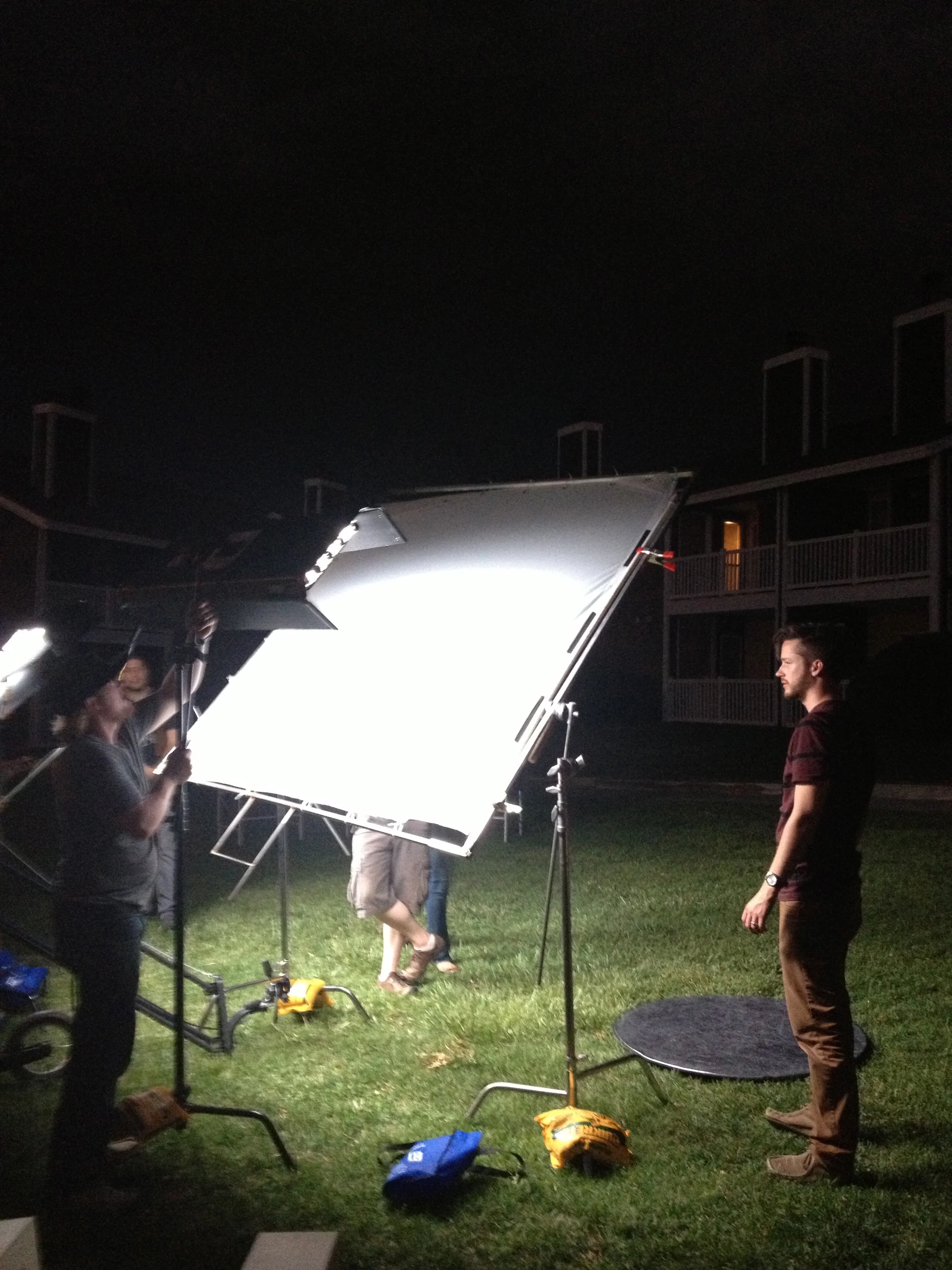 Our entire crew was amazing during this shoot. In this photo, we were racing against a thunderstorm to get the last shot of the day.  