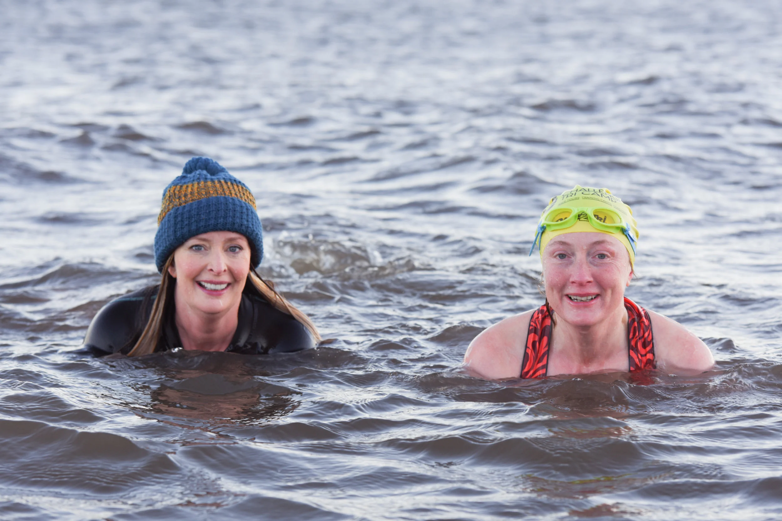 Anna and Vicky one morning off Porty Beach