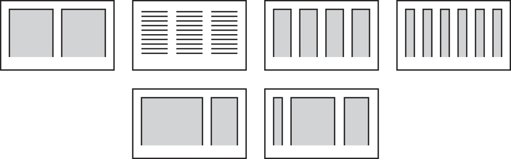 Modular column layouts