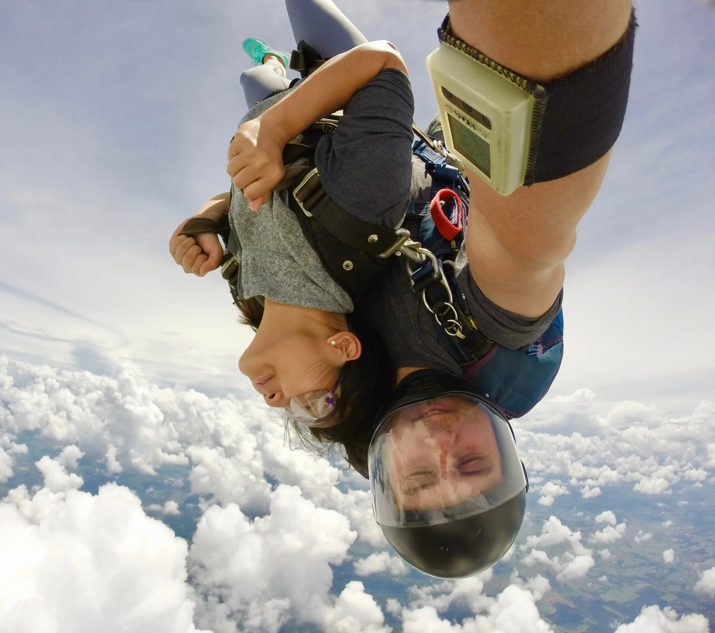 Heads in the clouds at Texas Skydiving!