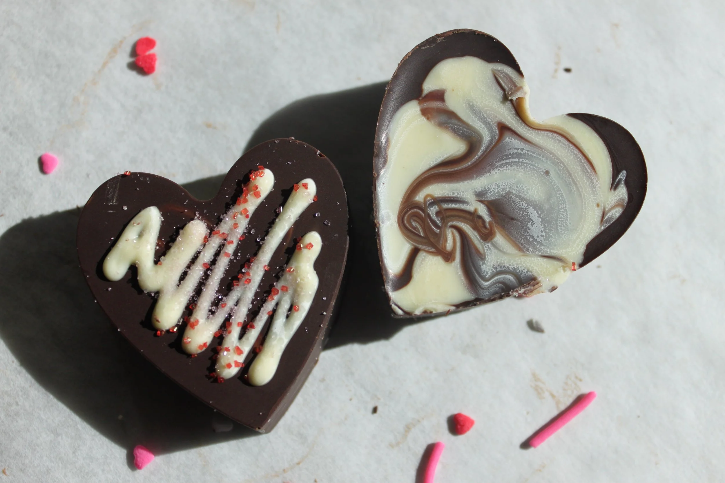 Chocolate Hearts * (1 dozen - 1 oz each)